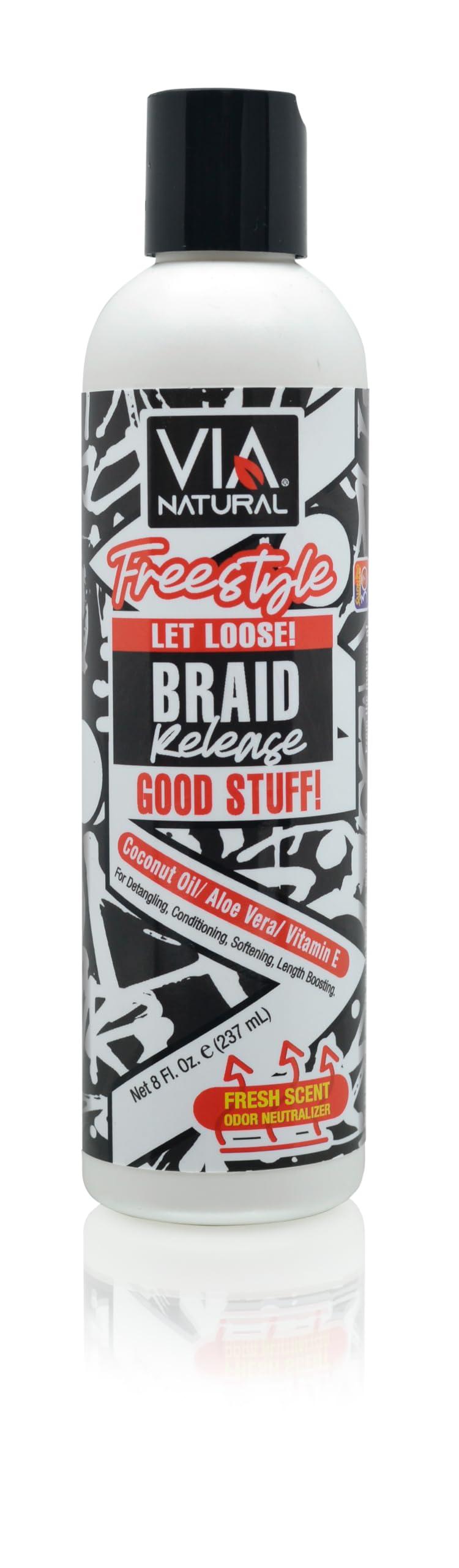 Via Natural Freestyle Braid Detangler 8 FL OZ (237ml)