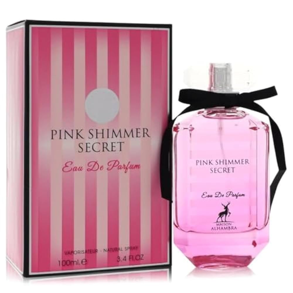 Pink Shimmer Secret Eau De Parfum by Maison Alhambra 100ml 3.4 FL OZ