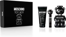 Moschino Toy Boy Eau De Parfum 3 piece Gift Set (3.4oz EDP, 0.3oz travel spray, 3.4oz body gel)