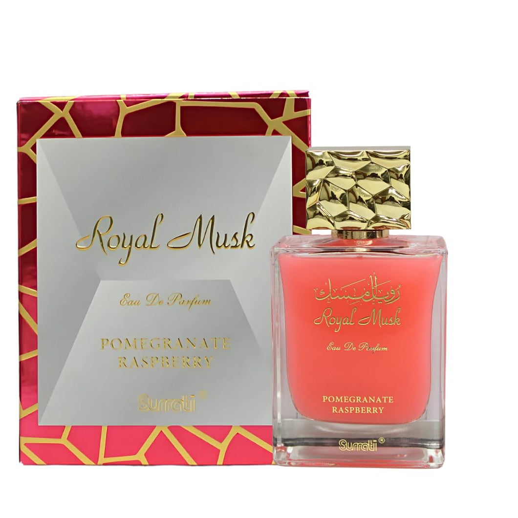 Pomegranate Raspberry Royal Musk Eau De Parfum By Surrati 100ml 3.4 fl oz