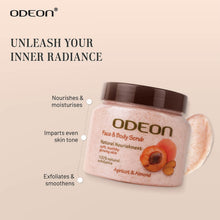 ODEON Apricot & Almond Face & Body Scrub 300ml