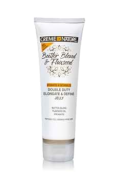 Creme of Nature Butter Blend & Flaxseed Double Duty Elongate & Define Jelly 8.4 oz