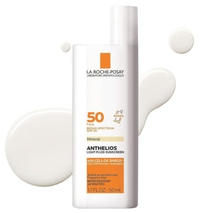 Anthelios  Sunscreen SPF 50+ Mineral | Broad Spectrum SPF + Antioxidants By La Roche-Posay 50ML