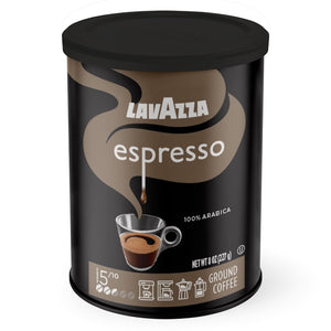 Lavazza Espresso Italiano Ground Coffee Blend, Medium Roast 8 oz