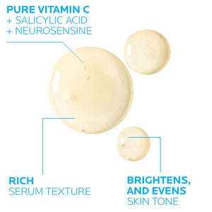 Pure Vitamin C Face Serum with Hyaluronic Acid & Salicylic Acid By La Roche-Posay 30ML