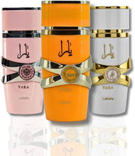 Yara Bundle Eau De Perfume 100 ml. 3.4 FL. Oz by Lattafa (3x Mixed Pieces)