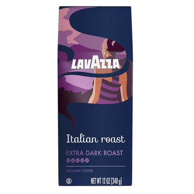 Lavazza Dolcevita Classico Ground Coffee 12oz Bag, Extra Dark Roast, Rich and Full-bodied, Intensity 5/5, Arabica and Robusta