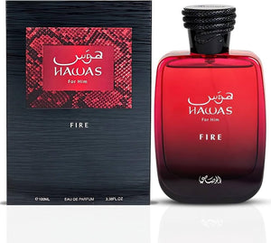 Hawas Fire for Him Eau De Parfum by Rasasi 100ml/3.38oz – Triple