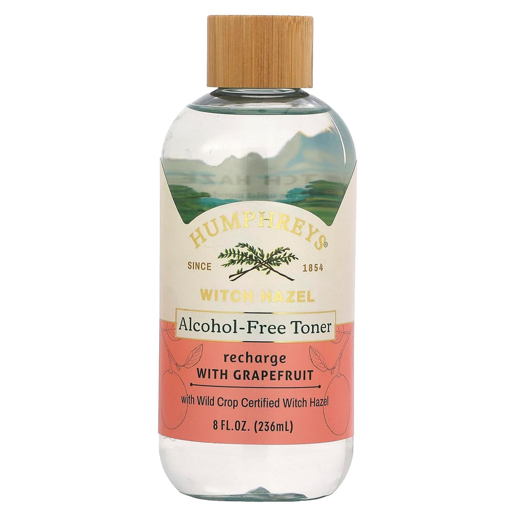 Humphreys Witch Hazel Alcohol-Free Toner With Grapefruit 8 FL OZ 236ml