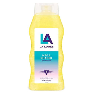 LA Looks Mega Shaper Super Moldeador Hold Level 9 Hair Gel 20oz