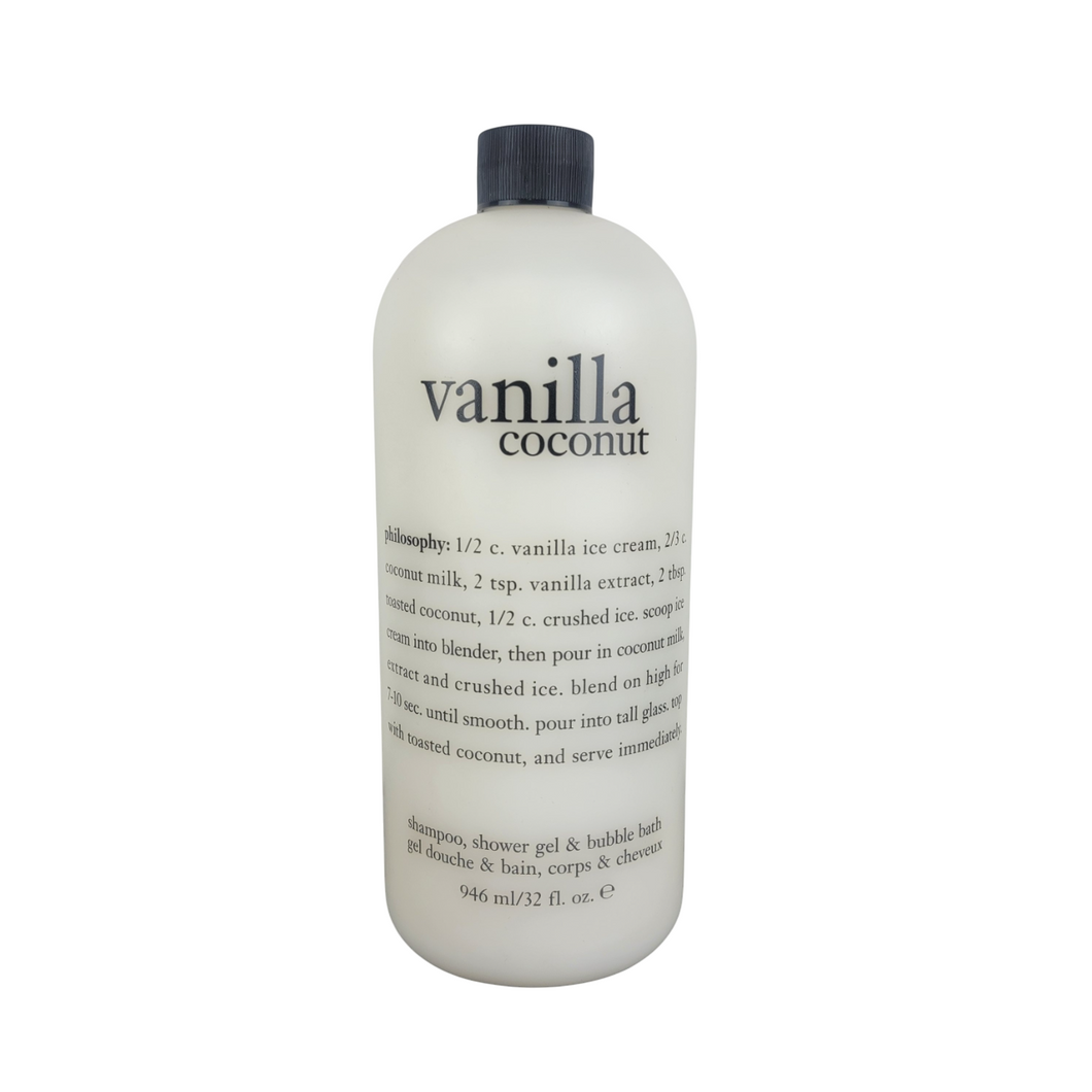 Philosophy Vanilla Coconut Shampoo, Bath & Shower Gel 946 ml 32 fl oz