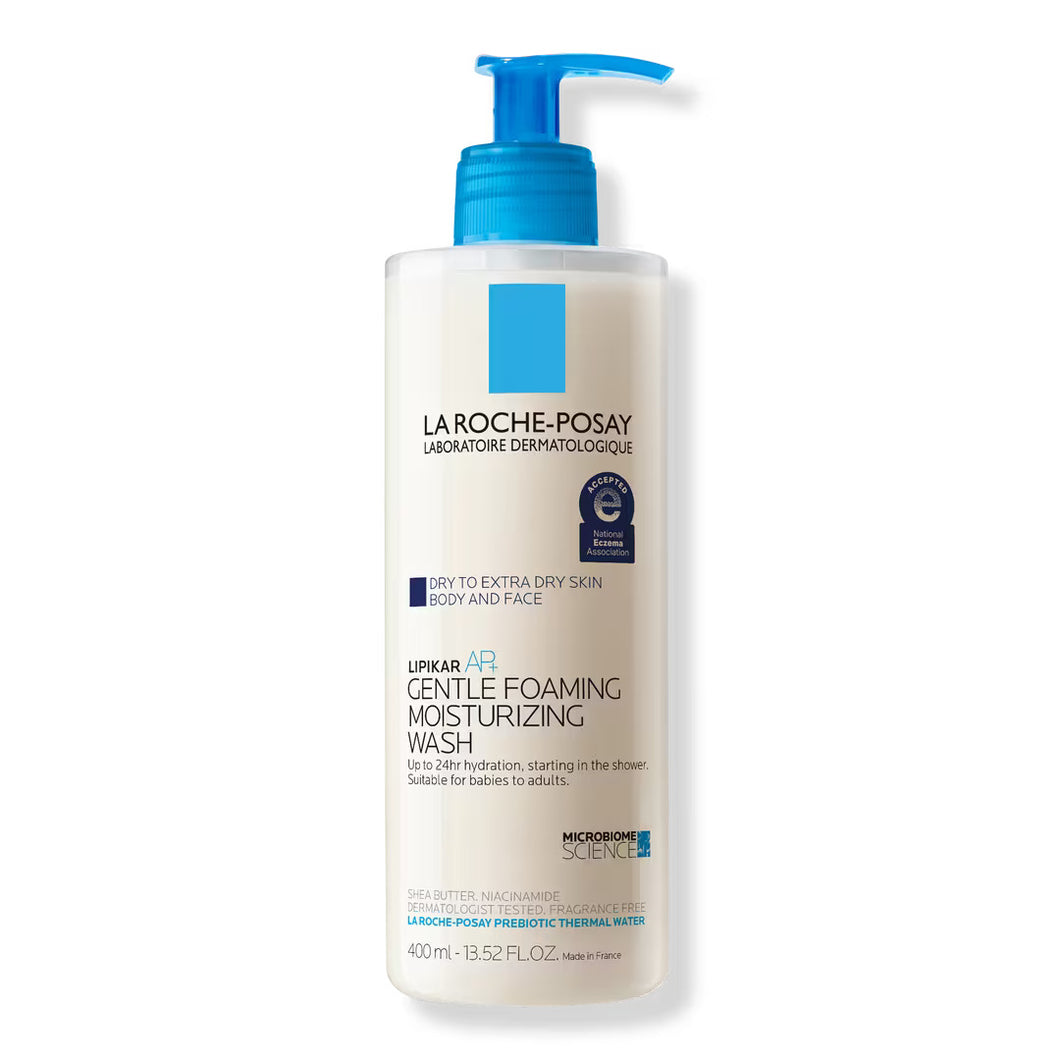 Lipikar AP+ Gentle Foaming Moisturizing Wash For Body & Face By La Roche-Posay 400ml