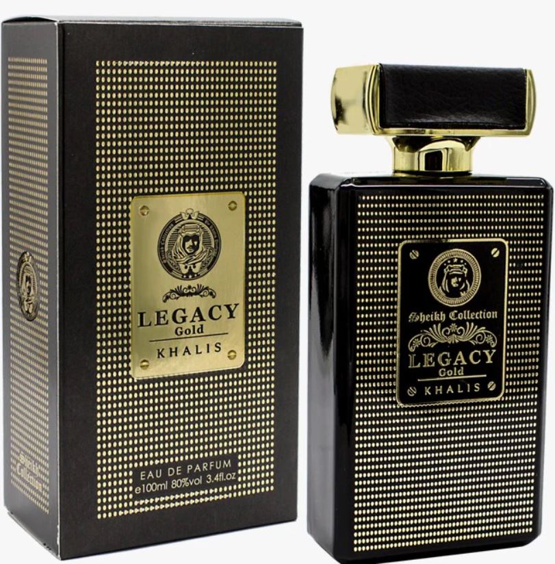 Legacy Gold Eau De Parfum 100ml 3.4 FL OZ By Khalis Perfumes