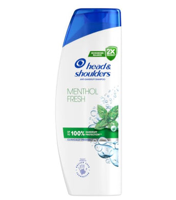 Head & Shoulders Menthol Fresh Anti Dandruff Daily Shampoo 2X Protect Microbiome Balance 400ml