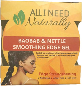 All I Need Naturally Baobab & Nettle Smoothing Edge Gel 2oz 59ml