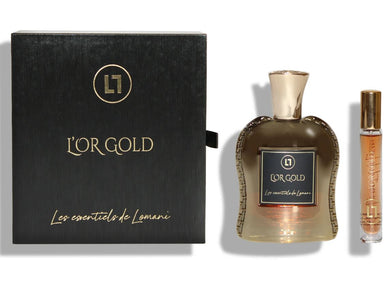 L'Or Gold Les Essentiels De Lomani By Parfums Parour 2 Piece Set - 100ml Perfume and 10ml Perfume