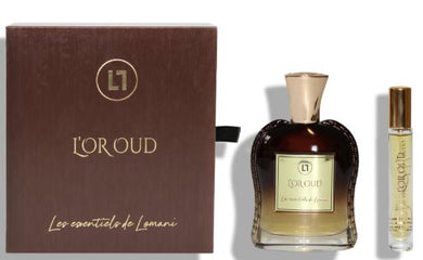 L'Or Oud Les Essentiels De Lomani By Parfums Parour 2 Piece Set - 100ml Perfume and 10ml Perfume