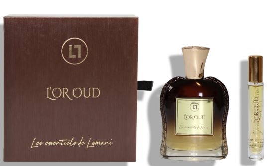 L'Or Oud Les Essentiels De Lomani By Parfums Parour 2 Piece Set - 100ml Perfume and 10ml Perfume
