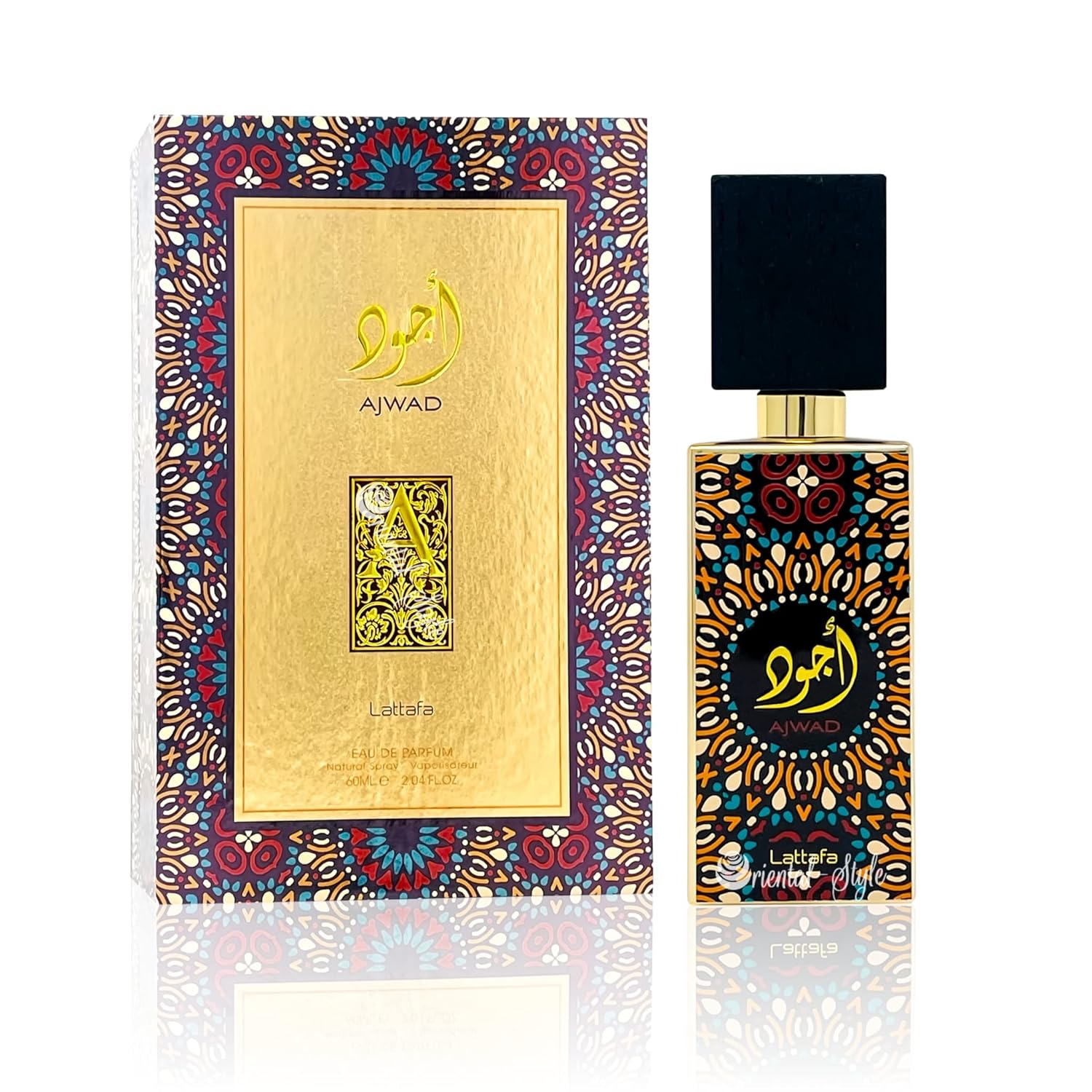 Parfum AJWAD Par Lattafa / Ard Al Zaafaran - Eau De Parfum 60 Ml - Senteur Patchouli - Neuf Sous Cellophane - Origine Émirats Arabes Unis