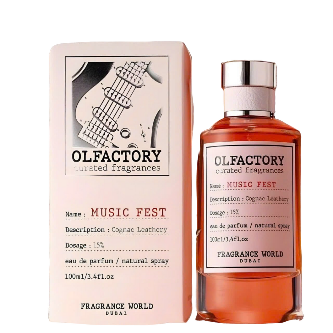 Olfactory Music Fest Fragrance World 100ml 3.4 FL OZ Curated Fragrances