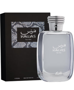 RASASI Hawas EDP 100ml(3.4 oz) | Long-Lasting Pour Homme Spray, Aquatic Scent Designed to Embody Masculine Strength and Vigor (Hawas for Him)