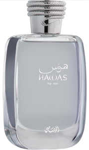 RASASI Hawas EDP 100ml(3.4 oz) | Long-Lasting Pour Homme Spray, Aquatic Scent Designed to Embody Masculine Strength and Vigor (Hawas for Him)