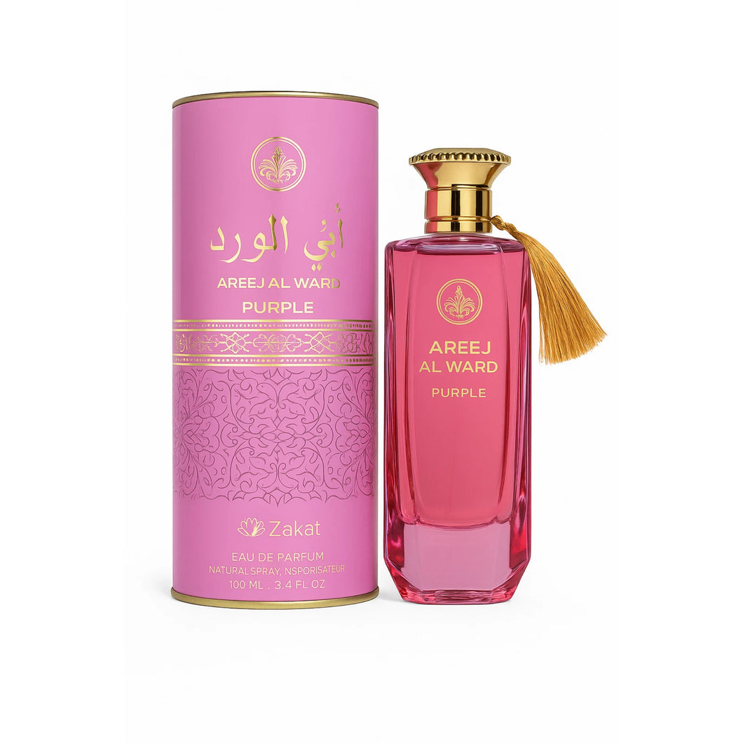 Areej Al Ward Purple Eau De Parfum By Zakat Zoghbi Parfums 100ml 3.4 FL OZ