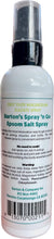 Barton’s Spray n Go Epsom Salt Spray, Unscented, Relieves Aches and Discomfort - 4 oz