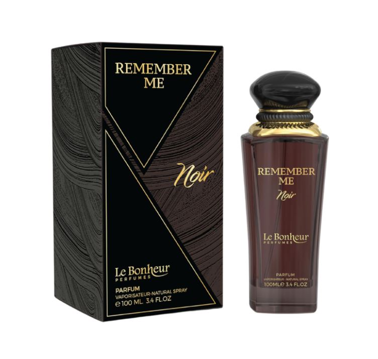 Remember Me Noir Eau De Parfum By Le Bonheur Perfumes 100ml 3.4 FL OZ Made In Saudi Arabia