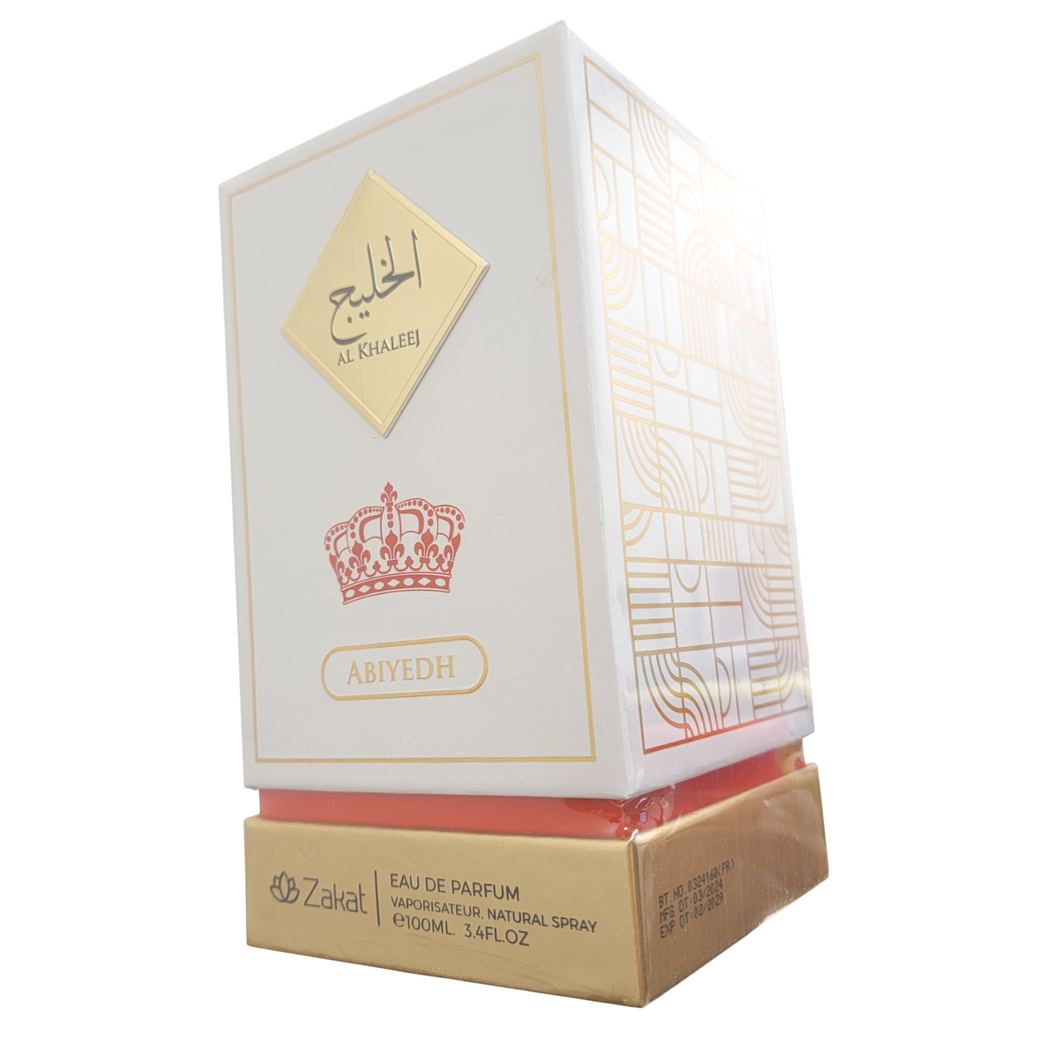 Al Khaleej Abiyedh Eau De Parfum By Zakat Zoghbi Parfums 100ml 3.4 FL OZ