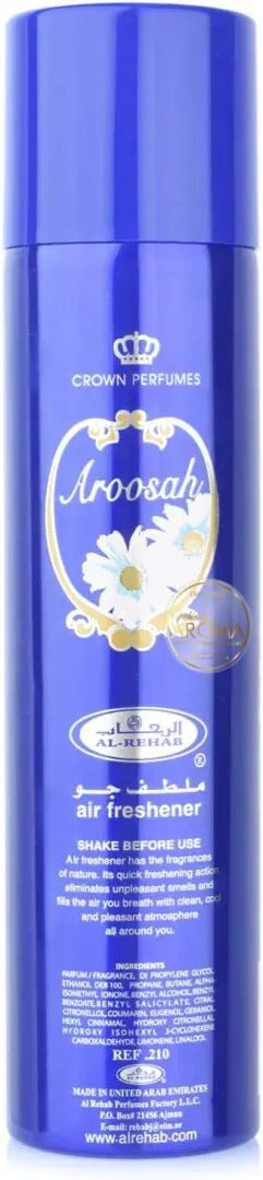Aroosah Air Freshener Crown Perfumes 300ml by Al-Rehab