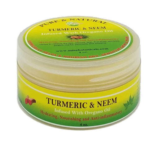 Turmeric & Neem Infused With Oregano Oil Cream 4 oz By Mine Botanicals