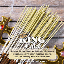 King Cake 100x Incense Sticks By Wild Berry Made in USA 100 count stick bundle