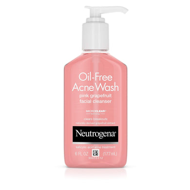 Neutrogena Oil-Free Acne Wash Pink Grapefruit Facial Cleanser 6 fl oz (177ml)