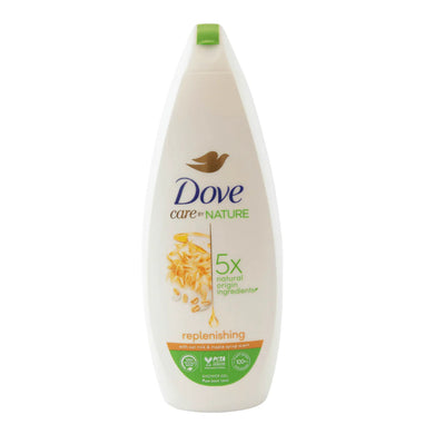 Dove Care By Nature Replenishing Shower Gel, Clean, Soften, Hydrate Skin, Plant-Based Moisturizers (600ml)