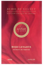Rojo Levante  Extrait De Parfum By Anfar 100ml 3.4 fl oz Serie De Velvet