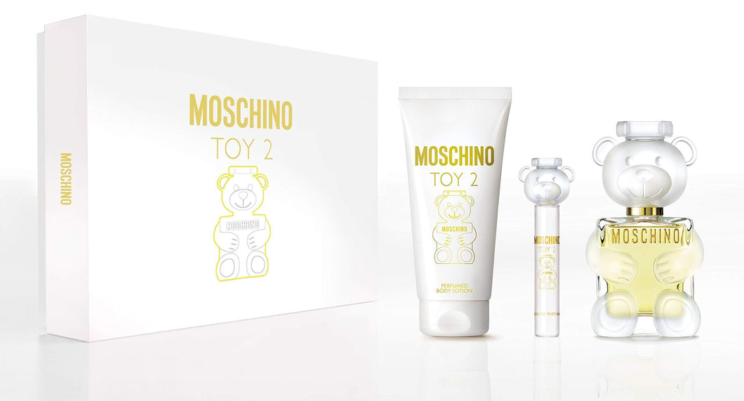 Moschino 3-Piece Gift Set of Toy 2 - 2x Perfumes & 1x Body Lotion