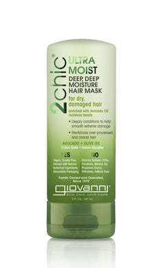 GIOVANNI 2chic Ultra-Moist Deep Deep Moisture Hair Mask Avocado & Olive Oil 5 fl oz (147 ml)