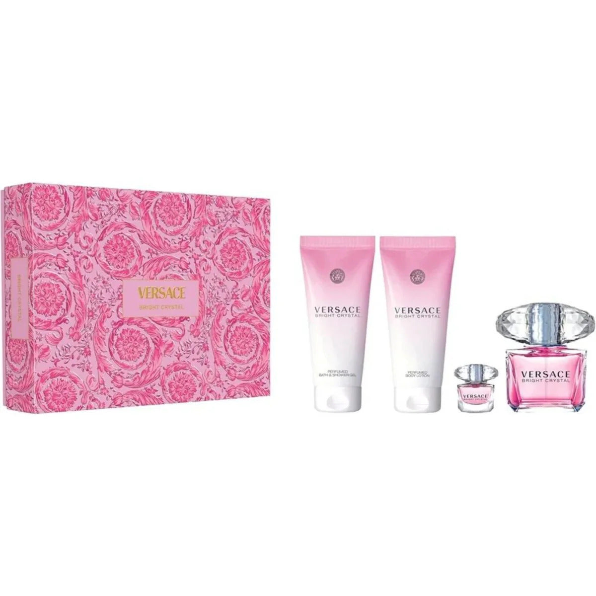 Versace Bright Crystal 4-Piece Gift Set – Triple Traders