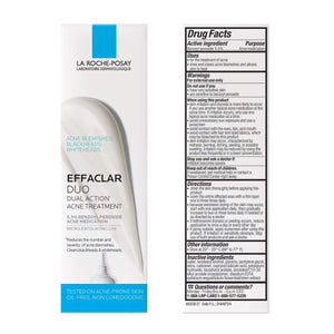 Effaclar Duo Dual Action Acne Solution 5.5% Benzoyl Peroxide By La Roche-Posay 20ml