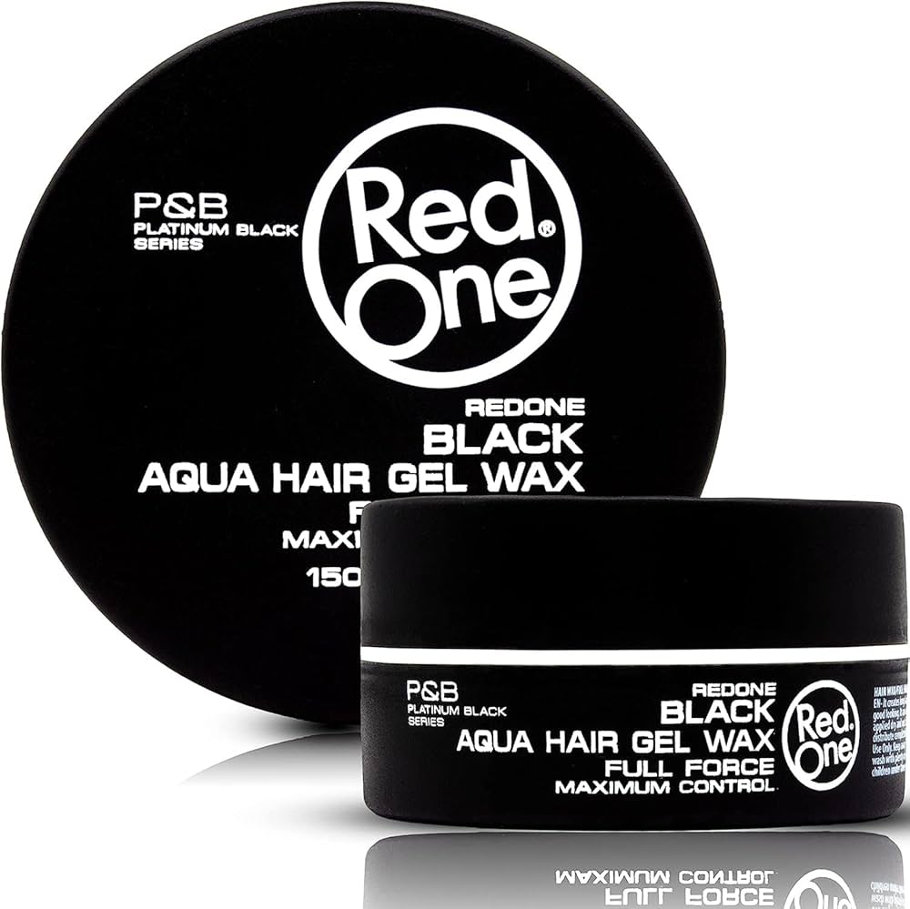 RedOne Black Aqua Hair Gel Wax Full Force Maximum Control 150ml/5oz