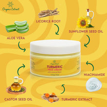 Organic Extract Tumeric Facial Cream 4oz