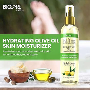 BodyButter Extra-Dry Skin Oil With Olive Oil & Shea Butter 6.1 fl oz (180ml) By Biocare Labs