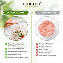 ODEON Strawberry & Aloe Vera Face & Body Scrub 300ml