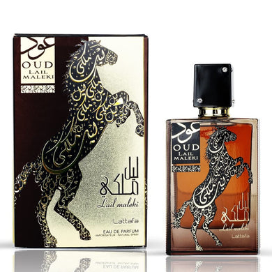 Oud Lail Maleki Oud Eau De Parfum By Lattafa 100ml 3.4 FL OZ