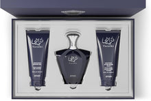 Turathi Blue for Men 3 piece Gift Set by Afnan (3oz EDP, 3.4oz shower gel, 3.4oz after shave)