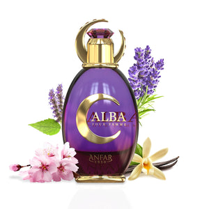 Alba Pour Femme Extrait De Parfum By Anfar 100ml 3.4 FL OZ Serie Lunaire Par Anfar