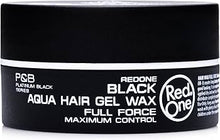 RedOne Black Aqua Hair Gel Wax Full Force Maximum Control 150ml/5oz