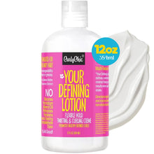 CurlyChic Your Defining Lotion - Curl Enhancing, Moisturizing & Styling Solution 12 fl oz 354 ml