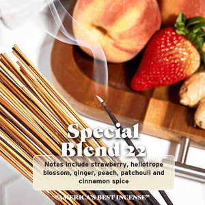 Blend 22 100x Incense Sticks By Wildberry Made in USA 100 count stick bundle